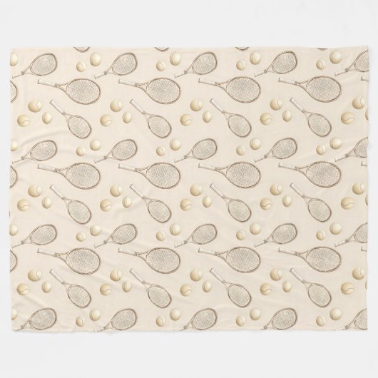  tennis fleece deken (Voorkant (Horizontaal))