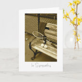 Tennis for sympathy card kaart (Gele Bloem)