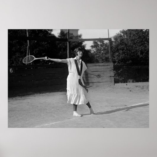 Tennis Form & Mode 1920s Poster (Voorkant)