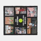 Tennis foto collage fleece deken (Voorkant (Horizontaal))