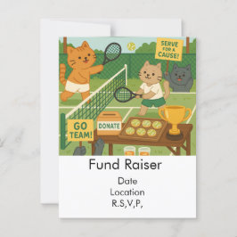 Tennis Fund Raiser voor Cat Lovers Briefkaart