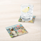 Tennis Fund Raiser voor Cat Lovers Kartonnen Onderzetters (Insitu)