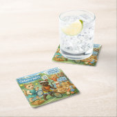 Tennis Fund Raiser voor Cat Lovers Kartonnen Onderzetters (Insitu)