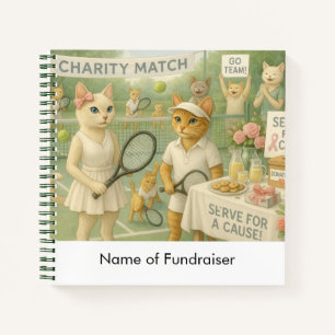 Tennis Fund Raiser voor Cat Lovers Notitieboek