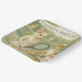 Tennis Fund Raiser voor Cat Lovers Papieren Bordje (Gebogen)