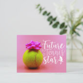 Tennis Future Star voor Baby shower uitnodiging (Staand voorkant)