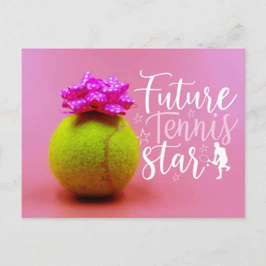 Tennis Future Star voor Baby shower uitnodiging (Voorkant)