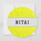 Tennis Fuzzies Bewaar de datum Kaart (Achterkant)