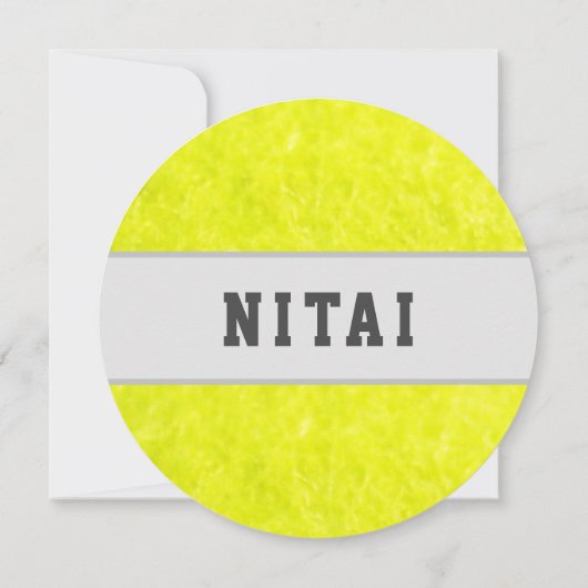 Tennis Fuzzies Bewaar de datum Kaart (Achterkant)