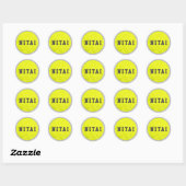 Tennis Fuzzies Sticker of Envelope Seal (Vel)