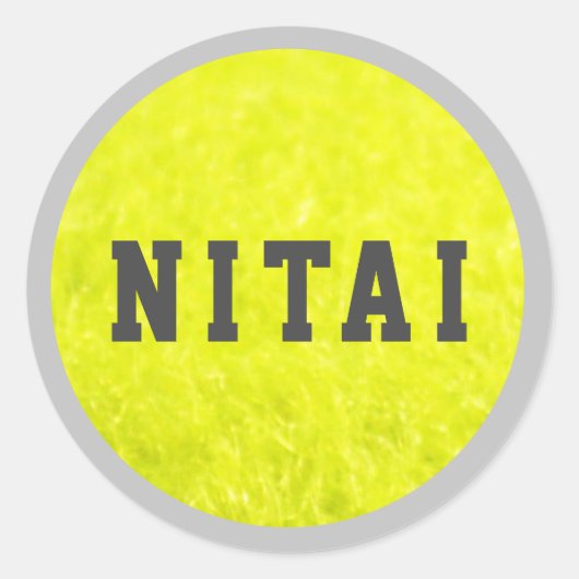 Tennis Fuzzies Sticker of Envelope Seal (Voorkant)