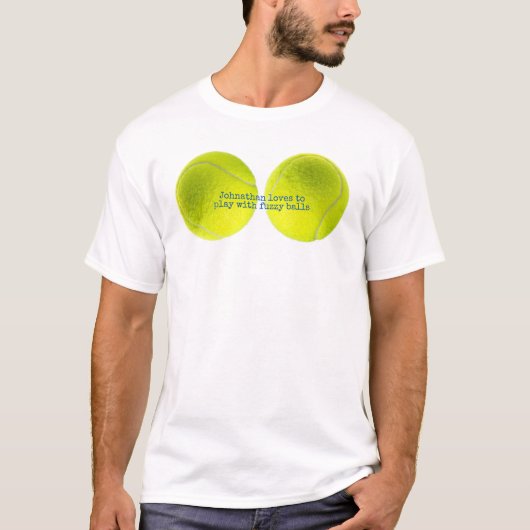  Tennis Fuzzy Ball Speler T-shirt (Voorkant)