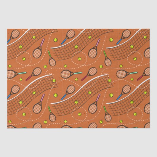 Tennis Game Plezier Tissuepapier (Voorkant)