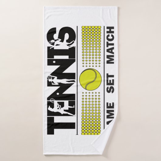 Tennis - Game Set Match Badhanddoek (Badhanddoek)