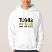 Tennis Game Set Match Hoodie (Voorkant)