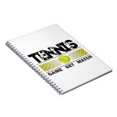 Tennis-gamereeks Notitieboek (Rechterzijde)