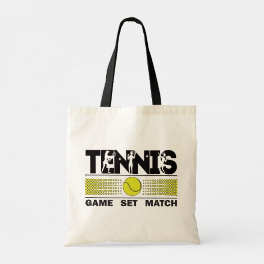 Tennis-gamereeks Tote Bag (Achterkant)