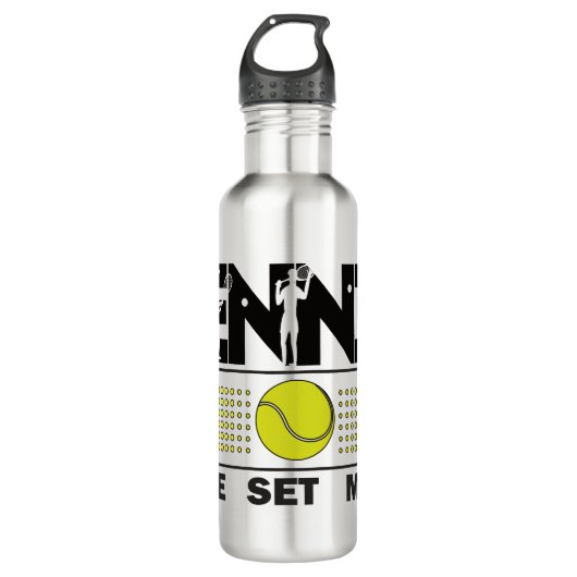 Tennis-gamereeks Waterfles (Voorkant)