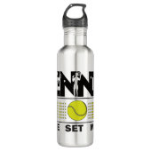 Tennis-gamereeks Waterfles (Voorkant)