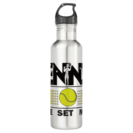 Tennis-gamereeks Waterfles (Voorkant)