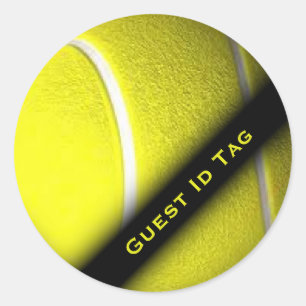 Tennis Gast ID Labels Stickers