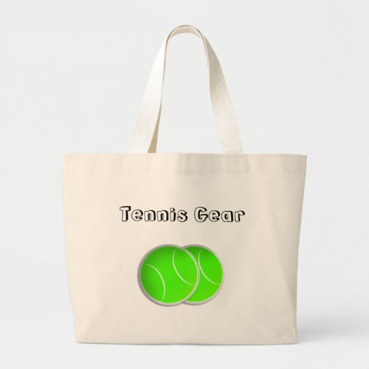 Tennis Gear Bag Grote Tote Bag (Voorkant)