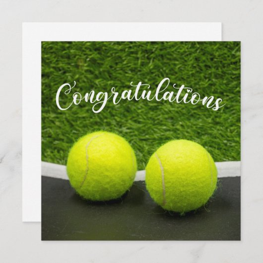 Tennis Gefeliciteerd (Voorkant / Achterkant)