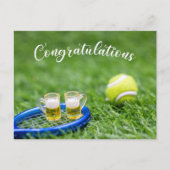 Tennis Gefeliciteerd Briefkaart (Voorkant)
