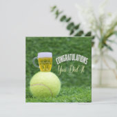 Tennis Gefeliciteerd met bier (Staand voorkant)