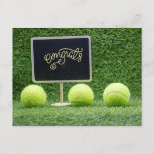 Tennis Gefeliciteerd met Briefkaart speler