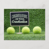 Tennis Gefeliciteerd met het Afstuderen van de spe Briefkaart (Voorkant)