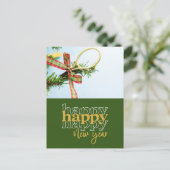 Tennis Gelukkig Nieuwjaar Feestdagenkaart (Staand voorkant)