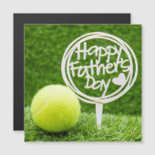 Tennis Gelukkige Vaderdag op groen gras (Voorkant / Achterkant)