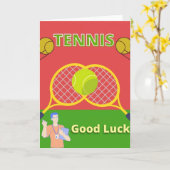 tennis - geluksplaten kaart (Gele Bloem)