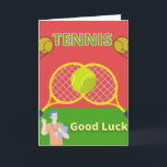 tennis - geluksplaten kaart<br><div class="desc">tennis - geluksplaten</div>