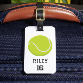 Tennis Gepersonaliseerde Custom Team Bag Label Gif Bagagelabel