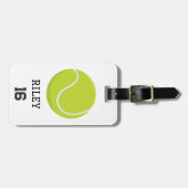 Tennis Gepersonaliseerde Custom Team Bag Label Gif Bagagelabel (Voorkant horizontaal)