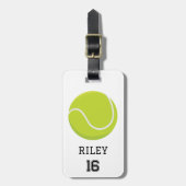 Tennis Gepersonaliseerde Custom Team Bag Label Gif Bagagelabel (Voorkant verticaal)