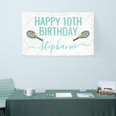 Tennis Gepersonaliseerde naam Verjaardagsfeest Spandoek (Beurs)
