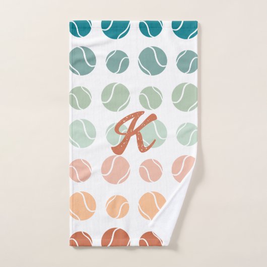 Tennis Gepersonaliseerde Trendy Terracotta Handdoek (Handdoek)