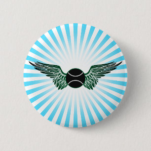tennis. gespeld. ronde button 5,7 cm