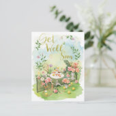 Tennis Get Well Soon Briefkaart (Staand voorkant)