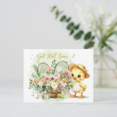 TENNIS Get well soon for Duck Lover Briefkaart (Staand voorkant)