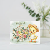 TENNIS Get well soon for Duck Lover  Briefkaart (Staand voorkant)