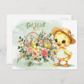 TENNIS Get well soon for Duck Lover  Briefkaart (Voorkant / Achterkant)