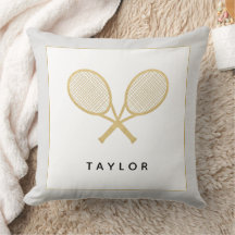 Tennis Gift Chique Goud Grijs Zwart Aangepaste Naa