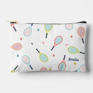 Tennis Gift Gepersonaliseerde Naam Roze Blauw Cust Etui