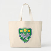 Tennis gift grote tote bag (Voorkant)