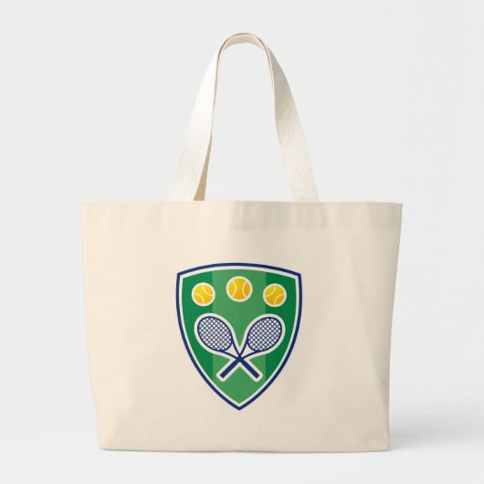Tennis gift grote tote bag (Voorkant)