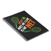 Tennis Gift Idea Tennis Player Notitieboek (Rechterzijde)
